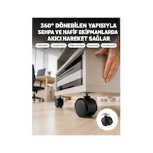 Sehpa Ve Ekipmanlar İçin 4 Cm Kilitsiz Ayak Tekli Kısa Deger Kısa Deger