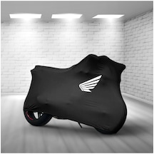 Honda Nss 300 Forza Siyah Kumaş Motosiklet Brandası Logo Baskılı Penye Kumaş Motosiklet Branda