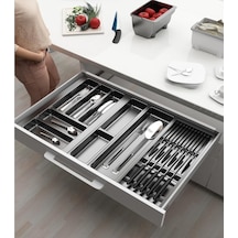 Çekmece Içi Kaşıklık Ve Bıçaklık Düzenleyici Antresit, 74x48 Yandan Ve Boydan 4cm Kesilebilir Diğer
