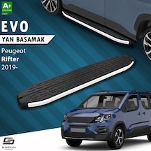 S-dizayn Peugeot Rifter Uzun Şase Evo Aluminyum Yan Basamak 213 Cm 2019 Üzeri