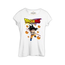 Dragon Ball Daima Küre Beyaz Bayan Tshirt 001