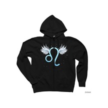 Aslan Burcu Ikon Siyah Fermuarlı Kapşonlu Sweatshirt Siyah