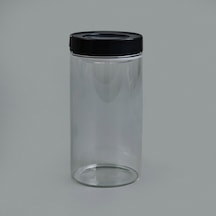 Tohanaa Vakumlu Cam Kavanoz - Şeffaf / Siyah - 600 Ml Çok Renkli