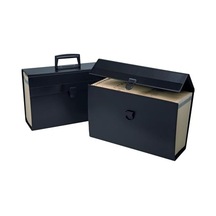 Portafile Expanding Organizer With 19 Pockets, Letter, Black