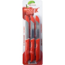 Pratik Plastik Saplı Meyve Bıçağı 6'lı 4 Adet Çok Renkli