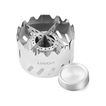 Moveevo Kamp Alkol Ocağı 100ml Alüminyum + Çelik 3 Parça Rüzgar Engeli + Çelik Çapraz Ayak, Kaynakma-grill-stewing İçin, Hafif Ve Kompakt Gümüş