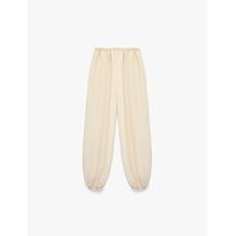 Koton Bol Kesim Modal Karışımlı Loose Fit Şalvar Pantolon Bej 7wkg40076aw Ekru