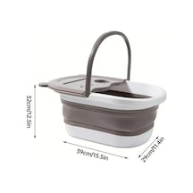 Xuweiwei Model Bear Beige Katlanır Masajlı Ayak Küveti - Elektriksiz Portlu Spa Ayağa Bakım