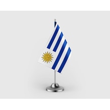 Uruguay Tekli Saten Masa Bayrağı Seti Diğer