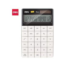Hesap Makinesi 12 Digit Beyaz Çok Renkli