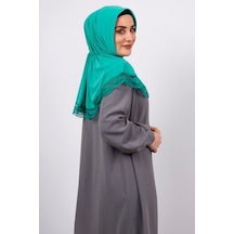 Hürrem Bone Mint Yeşili Pratik Hazır Geçmeli Tesettür Eşarp Viskon Kumaş Çıtç Mint Yeşili