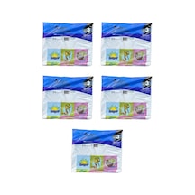 Arma Baskılı Mini Blok Poşet Torba - No : 3 - 30 x 50 CM- Beyaz - 100 Adetlik 5 Paket