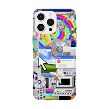 İphone 15 Pro Max Uyumlu Baskılı Şeffaf Telefon Kılıfı Koleksiyon: Aeroglass Mirage 2