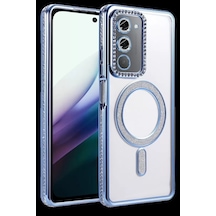 Xiaomi Redmi 15 4g Joke Simli Magneticsafe Kılıf - Mavi