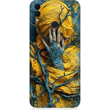 Huawei Honor 8c Uyumlu Sarı Yağmurluk Desenli Silikon Kılıf