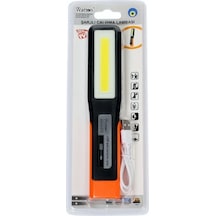 Watton WT-297  XPE + COB LED Şarjlı Tamirci Feneri Siyah - Turuncu