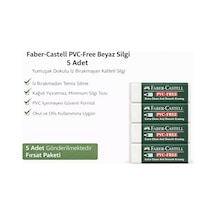 No24 Pvc Free Beyaz Silgi 5 Adet İz Bırakmayan Yumuşak Dokulu Okul Ofis Silgisi
