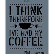 Rich New Seri N-408 Stencil 35X25 Cm