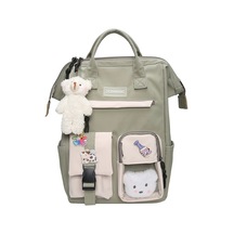 Myinkai Yeşil Ortaokul Öğrencileri Okul Çantası Harajuku Açık Yeşil