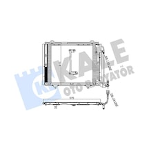 Kale 381000 Klima Radyatörü Kondanser - Mercedes C-class 1996-2000 C 180 T Klimalı Modeller 2028300570 - A2028300570 - A2028300870 - 2028300870