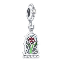 Fubena Güzellik Ve Canavar Büyülü Gül Tılsımı Sallantılı Charm