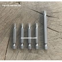 Gfb-byt Crv Çelik 50mm Tork Uç Seti Bits Uç Seti T10 T15 T20 T25 T30 Mıknatıslı 5pcs