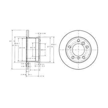 DELPHI BG3237 FREN DİSKİ ARKA LT28-35 96-06 LT28-46 96-06 / SPRIN