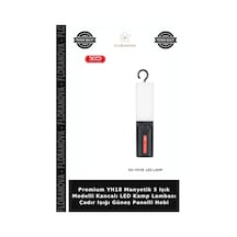 Premium Yh18 Manyetik 5 Işık Modelli Kancalı Led Kamp Lambası Çadır Işığı Güneş Panelli Hobi