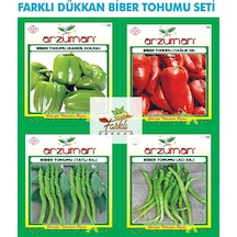 Biber Tohumu Seti Dolma Tatlı Kıl Acı Kıl Kapya Biber