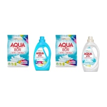Aquabor Doğal Mineralli 4kg Renkliler + Sıvı Renkliler + 4kg Renkliler + Sıvı Beyaz Set 55357512