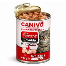 Yetişkin Kedi Konservesi Tavuklu 400 G 24 Adet