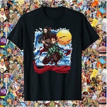 Noıssey Kırmızı Etiket Gala Tanjiro Zenitsu Nezuko Inosuke Şeytan T-shirt 09918 Siyah