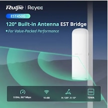 Reyee Rg-est450g 5ghz Dış Ortam Noktadan Çok Noktaya Access Point, 120 Derece, Kutu İçeriği 1 Adet