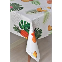Astarlı Silinebilir Pvc Muşamba Masa Örtüsü - Ananas - 8097-1y 001