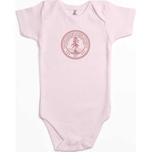 Zepplin Giyim Stanford University Circle Logo Pembe Bebek Body Zıbın
