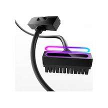 Hydrus-24pın Pc Psu Uzatma Kablosu Argb Led, Bakır Tel Anakart Güç Uzatma Kablosu Entegre Minimalist Tasarım, 2000w Güç Tüm Set , Kablo Yönetimi Ve Dıy İçin Pc Güç Kablosu