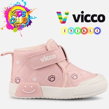 Vicco Emma Işıklı Boğazlı Ortopedik Çocuk Spor Ayakkabı Pudra