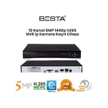 5 Mp 1440p 10 Kanal H265 Nvr Ip Kamera Kayıt Cihazı Kd-510