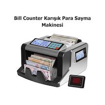 Bill Counter Silver Al-4000s Karışık Para Sayma Makinesi Tl, Eur / Usd Adet Sayımı