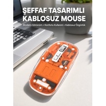 Znv Zenvia Mey İthalat Mouse Fare Kablosuz Mouse Fare Şarjlı Bluetooth Sessiz 5 Tuşlu Şeffaf Znv2025 Cmn Belirtilmemiş