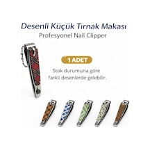 Profesyonel Küçük Tırnak Makası Desenli Nail Clipper 1 Adet