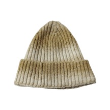 Lastik Örgü Unisex Bere Camel Renkli