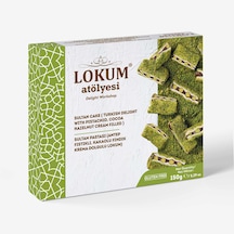 Sultan Pastası Antep Fıstıklı, Kakaolu Fındık Krema Dolgulu Lokum 150g