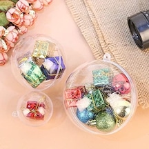 20 Adet 80 Mm Süs Topları Noel Dekorasyon Topları, Şeffaf Plastik Doldurulabilir Süs Topu, Noel İçin Kendin Yap Şeffaf Plastik Toplar, Yeni Yıl Hediyesi, Düğün Ev Dekoru 7,8 Cm