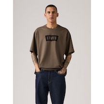 Levi's Erkek Kahverengi Bisiklet Yaka Rahat Kesim Loose T-shirt - 001tr-0004 Kahverengi
