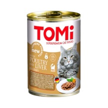 Tomi Kümes Hayvanlı Ve Ciğerli Soslu Kedi Konserve Yaş Mama 400 Gr