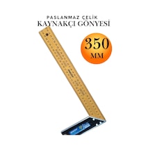 Alüminyum L Gönye Sarı Gönye Cetvel Kaynak Kaynakçı Marangoz Gönyesi 350 Mm Profesyonel 90 Derece Dik Açı Ölçer Cetveli İnşaat Ustası Metal Demir İşleme Cetvelleri El Aletleri Ölçü Aleti Takımı 35cm