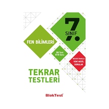 7.Sınıf Fen Bilimleri Tekrar Testleri -  Bloktest Yayınları