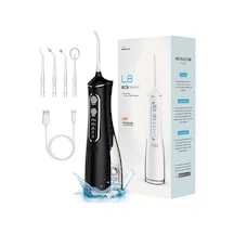 Besthome1 Siyah Kablosuz Diş İpi Su Diş Fırçası Şarjlı 3 Mod Ipx7 360 Döner Başlık