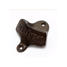 Dökme Demir Duvara Asılı Şişe Açacağı - Kahverengi Çok Renkli